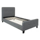 Flash Furniture Tribeca Twin Size Tufted Upholstered Platform Bed | Beds | Modishstore-4