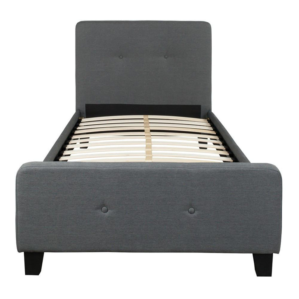 Flash Furniture Tribeca Twin Size Tufted Upholstered Platform Bed | Beds | Modishstore - 12