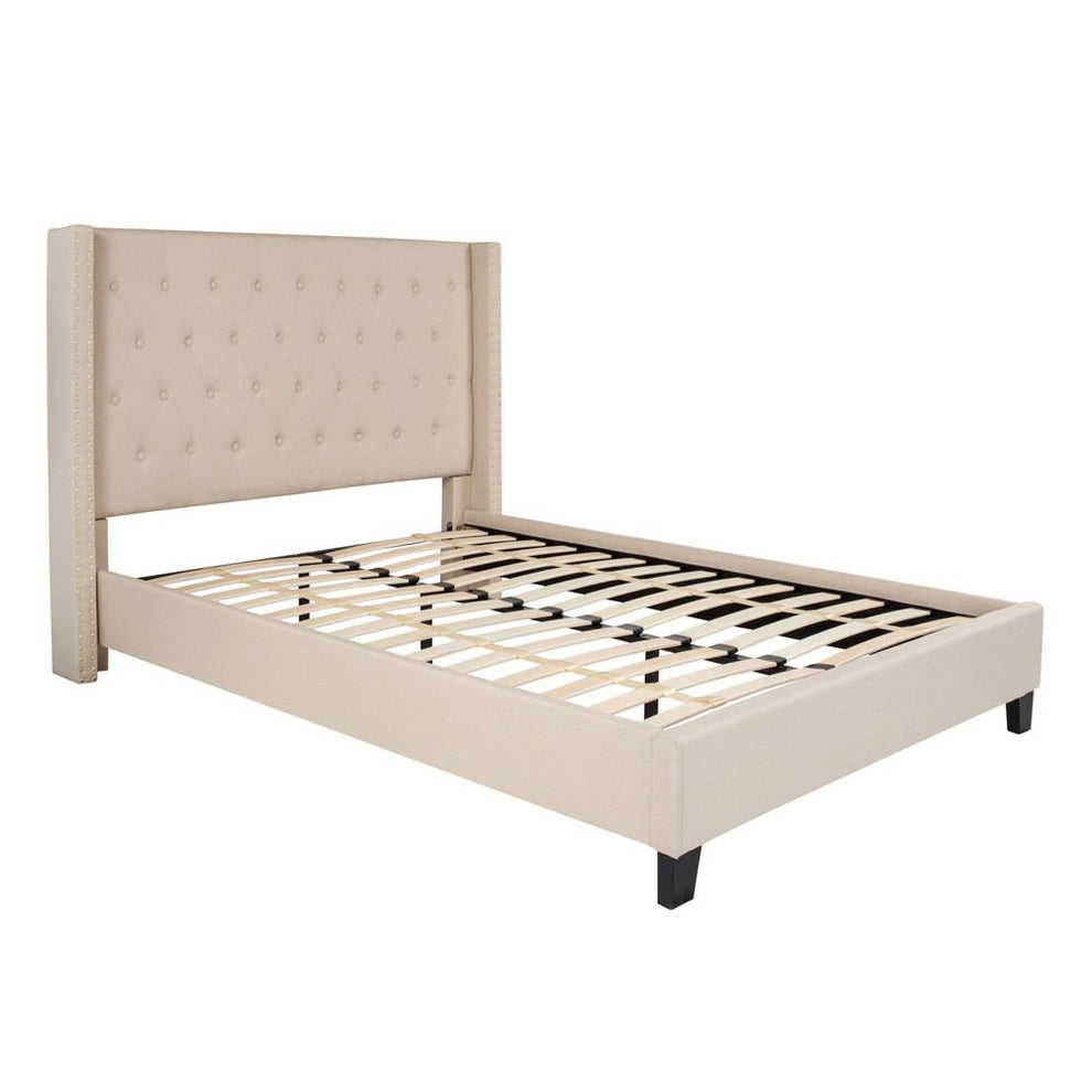 Flash Furniture Riverdale Full Size Tufted Upholstered Platform Bed | Beds | Modishstore - 2