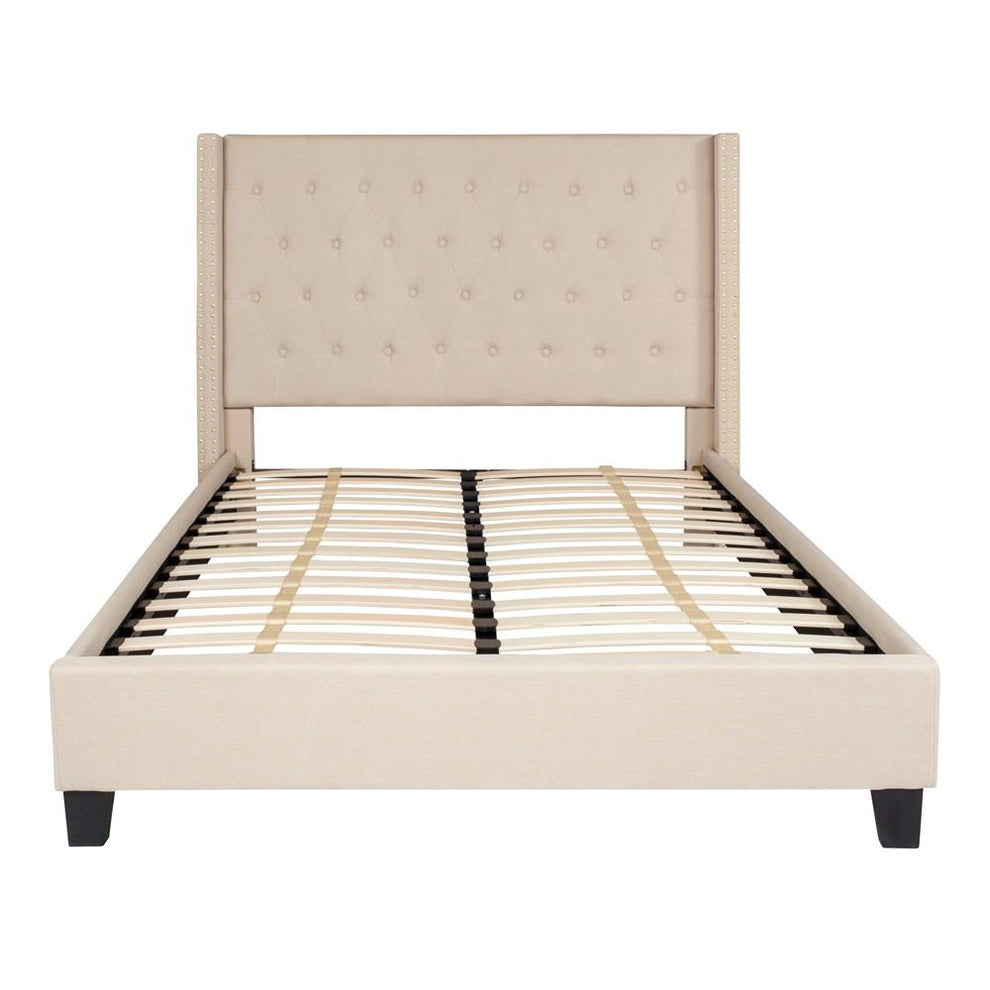 Flash Furniture Riverdale Full Size Tufted Upholstered Platform Bed | Beds | Modishstore - 8