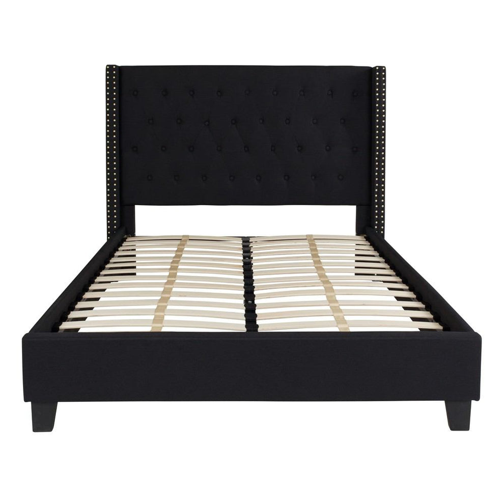 Flash Furniture Riverdale Full Size Tufted Upholstered Platform Bed | Beds | Modishstore - 10