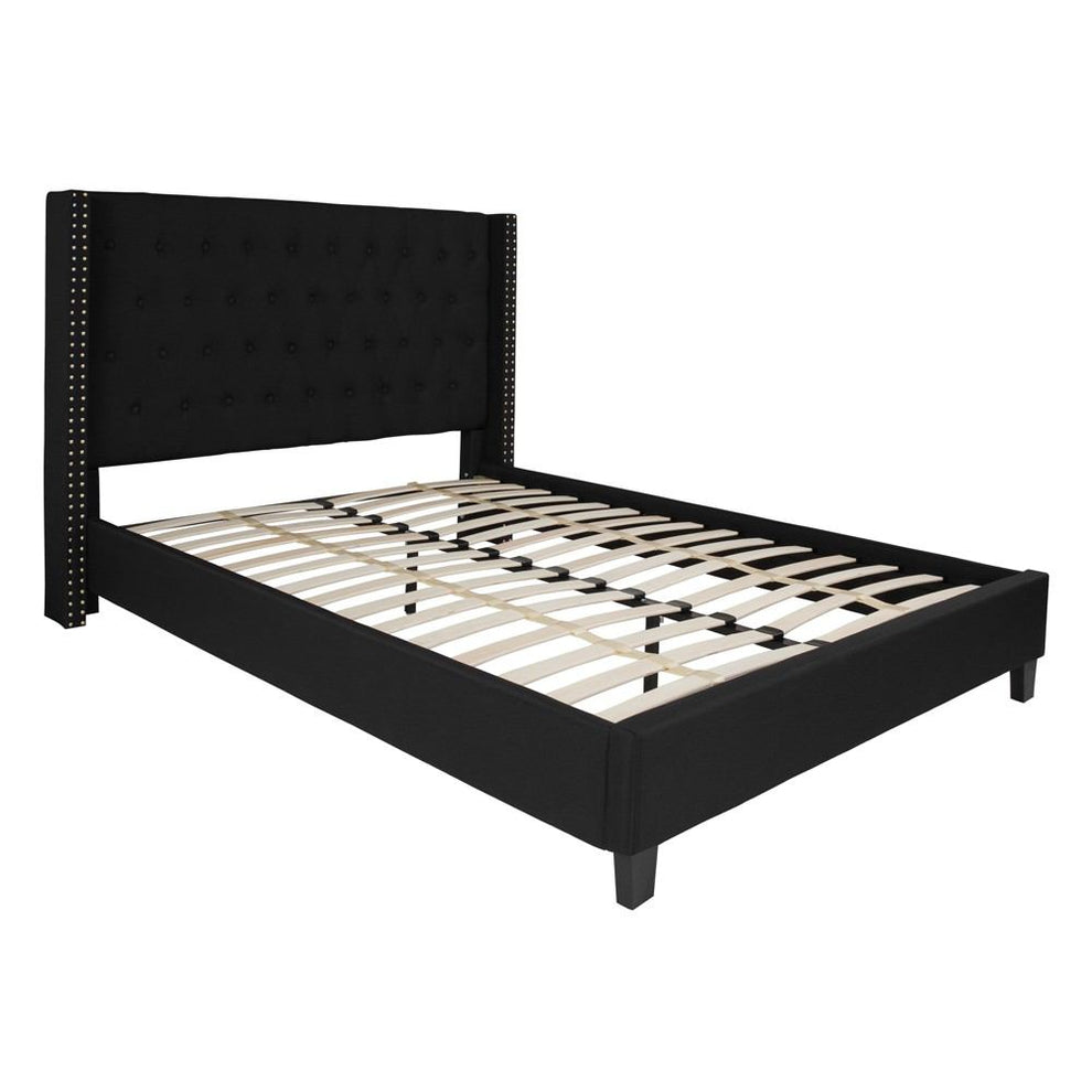 Flash Furniture Riverdale Queen Size Tufted Upholstered Platform Bed | Beds | Modishstore - 3