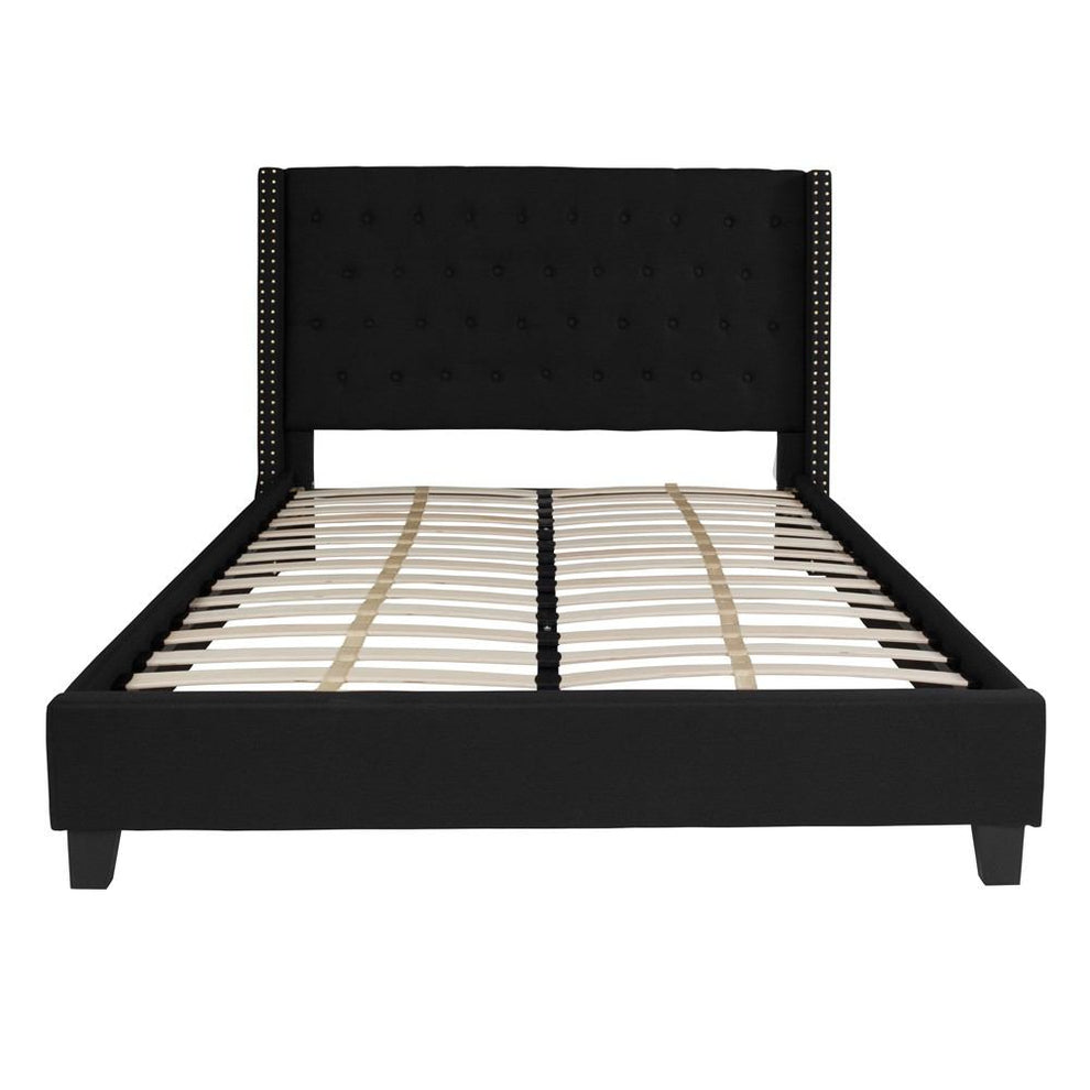 Flash Furniture Riverdale Queen Size Tufted Upholstered Platform Bed | Beds | Modishstore - 10