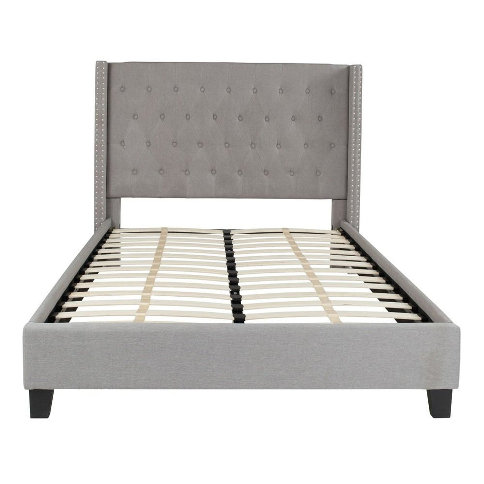 Flash Furniture Riverdale Full Size Tufted Upholstered Platform Bed | Beds | Modishstore - 11