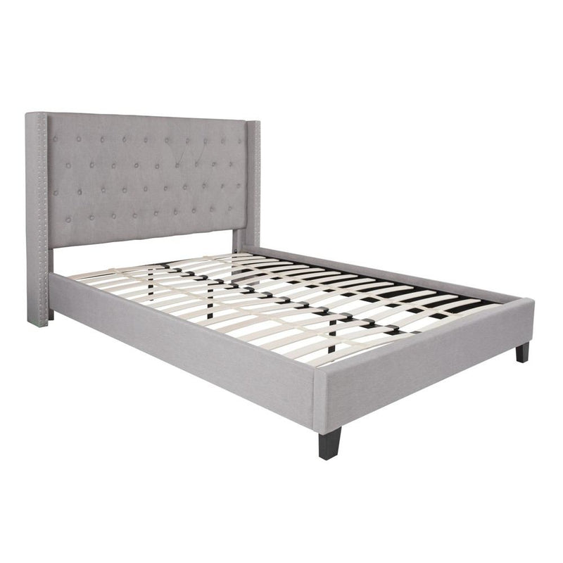 Flash Furniture Riverdale Queen Size Tufted Upholstered Platform Bed | Beds | Modishstore - 5