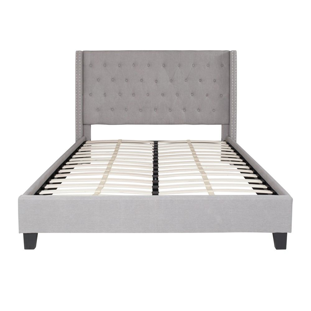 Flash Furniture Riverdale Queen Size Tufted Upholstered Platform Bed | Beds | Modishstore-11