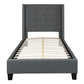 Flash Furniture Riverdale Twin Size Tufted Upholstered Platform Bed | Beds | Modishstore-10
