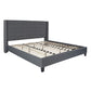 Flash Furniture Riverdale King Size Tufted Upholstered Platform Bed | Beds | Modishstore-4