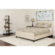 Flash Furniture Tribeca Twin Size Tufted Upholstered Platform Bed with Pocket Spring Mattress | Beds | Modishstore