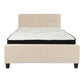 Flash Furniture Tribeca Full Size Tufted Upholstered Platform Bed with Pocket Spring Mattress | Beds | Modishstore-4