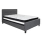 Flash Furniture Tribeca Full Size Tufted Upholstered Platform Bed with Pocket Spring Mattress | Beds | Modishstore-11