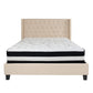 Flash Furniture Riverdale Queen Size Tufted Upholstered Platform Bed with Pocket Spring Mattress | Beds | Modishstore-4