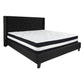 Flash Furniture Riverdale King Size Tufted Upholstered Platform Bed with Pocket Spring Mattress | Beds | Modishstore - 7
