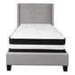 Flash Furniture Riverdale Twin Size Tufted Upholstered Platform Bed with Pocket Spring Mattress | Beds | Modishstore-8