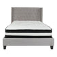 Flash Furniture Riverdale Full Size Tufted Upholstered Platform Bed with Pocket Spring Mattress | Beds | Modishstore - 10