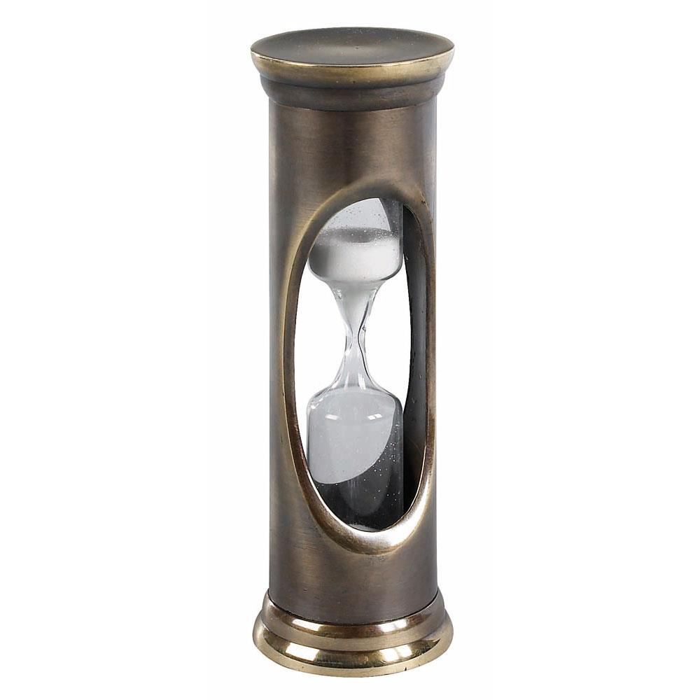 Brass 3 Minute Sandglass by Authentic Models | Clocks | Modishstore