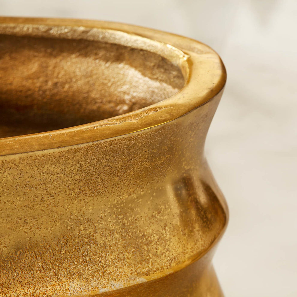 Gold Planter Set Of 4 By Tozai Home | Planters, Troughs & Cachepots | Modishstore - 4