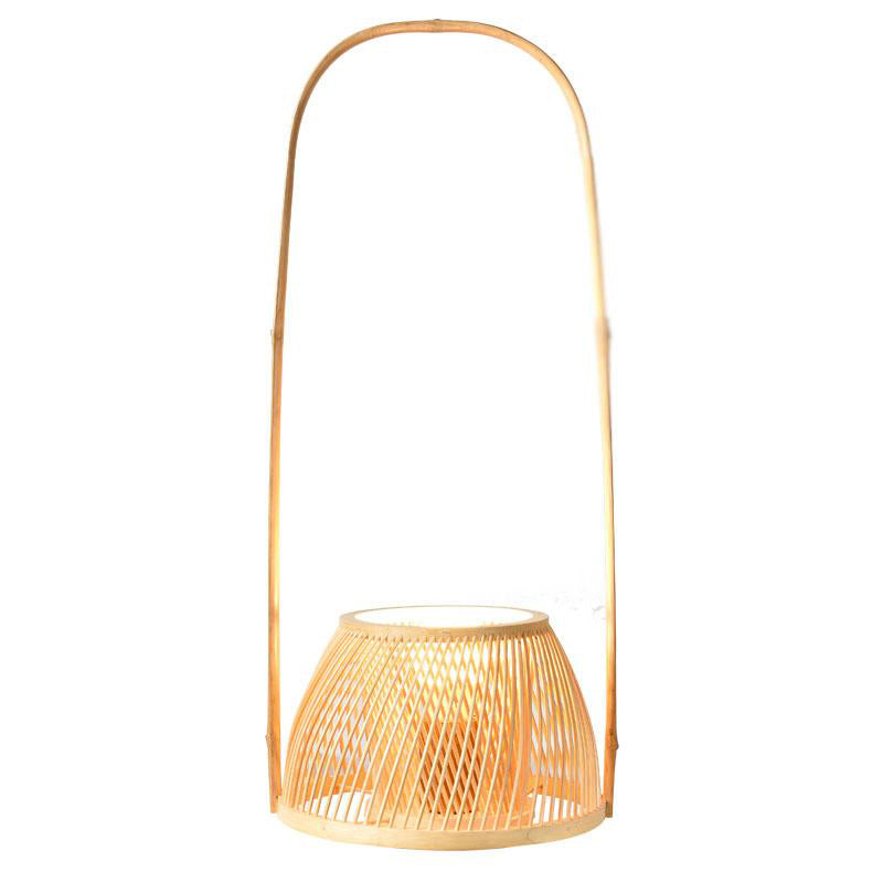 Bamboo Wicker Rattan Shade Desk Table Lamp By Artisan Living-9
