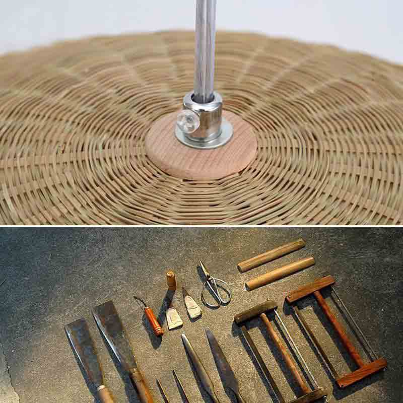Bamboo Wicker Rattan Basket Pendant Light By Artisan Living-3