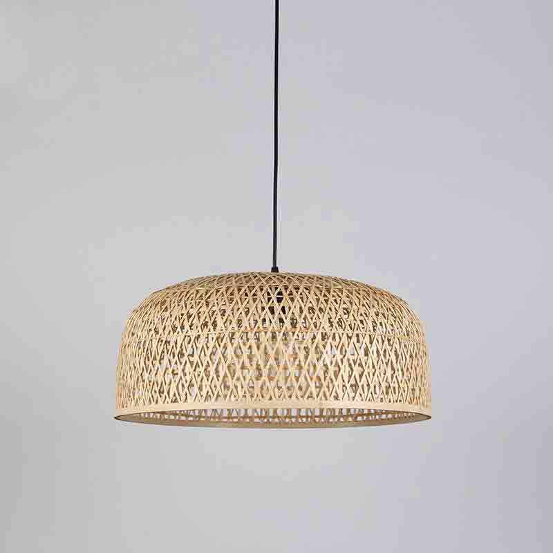 Bamboo Wicker Rattan Shade 50cm Pendant Lighting By Artisan Living-4
