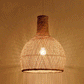 Bamboo Wicker Rattan Cage Lantern Shade Pendant Light By Artisan Living-5