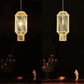 Long Bamboo Wicker Rattan Lantern Pendant Light By Artisan Living-5