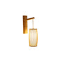 Bamboo Wicke Rattan Lantern Shade Wall Lamp By Artisan Living-2