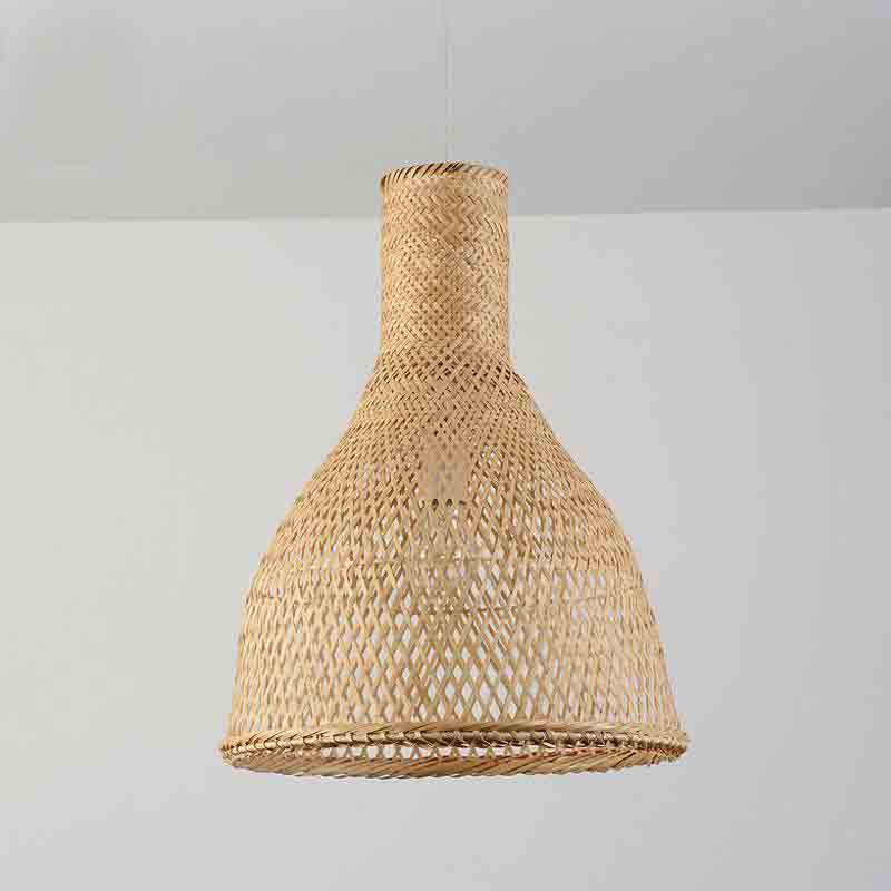 Bamboo Wicker Rattan Shade Pendant Light-4