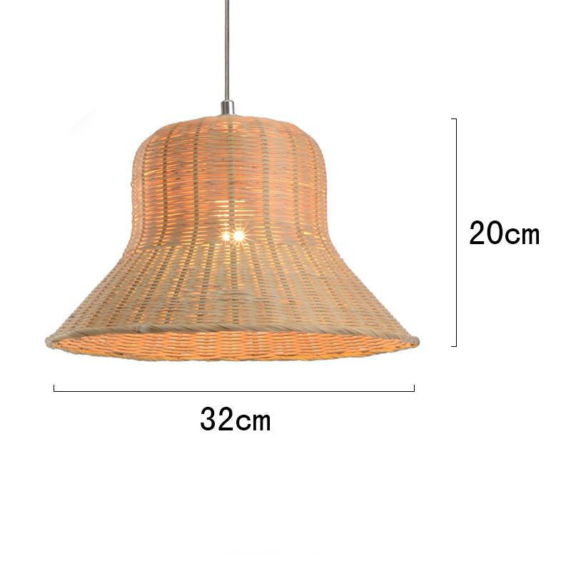Bamboo Wicker Rattan Shade Pendant Light By Artisan Living-12288-7
