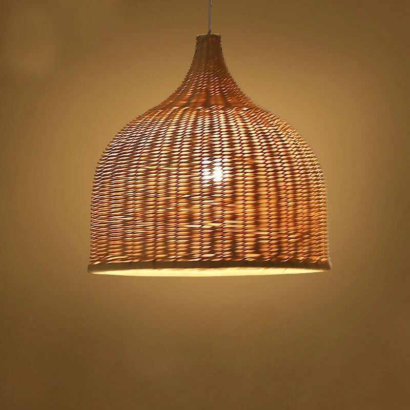 Bamboo Wicker Rattan Shade Pendant Lights By Artisan Living-6