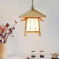 Bamboo House Shade Pendant Light By Artisan Living-2