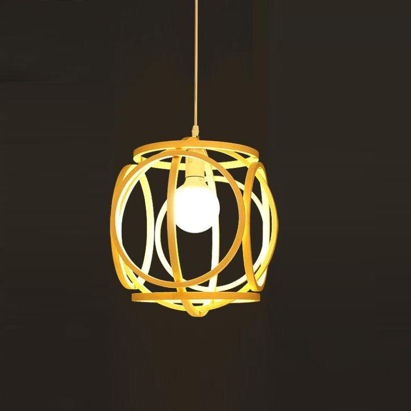 Bamboo Globe Shade Pendant Light By Artisan Living-6