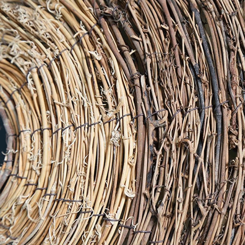 Wood Wicker Rattan Round Shade Ceiling Light By Artisan Living-7