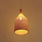 Bamboo Wicker Rattan Basket Shade Pendant Light By Artisan Living-4