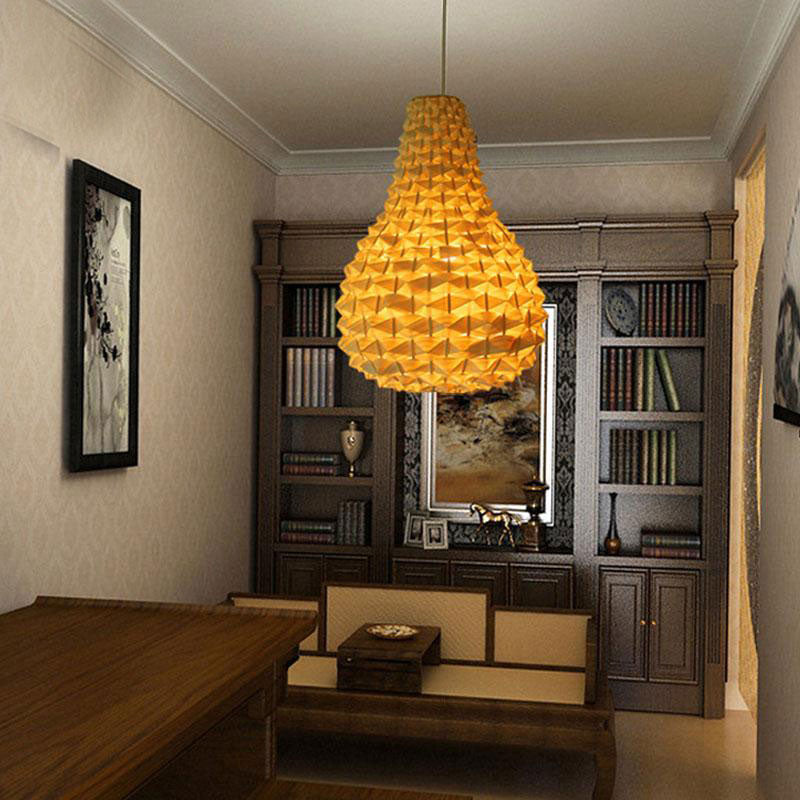 Bamboo Wicker Rattan Pineapple Pendant Light By Artisan Living-2