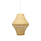 Bamboo Wicker Rattan Lantern Pendant Light By Artisan Living-12229-2