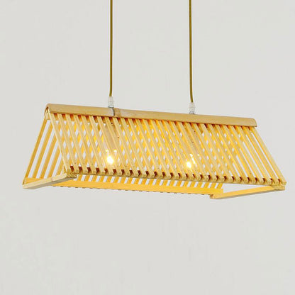 Bamboo Roof Shade Pendant Light By Artisan Living-4