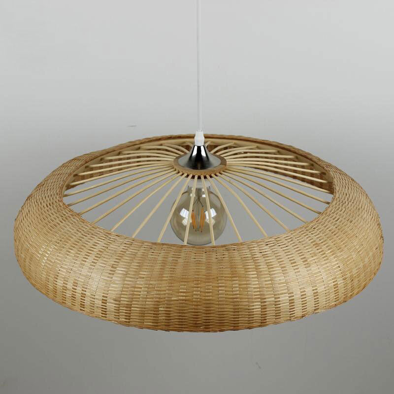Bamboo Wheel Shaped Pendant Lamp-2