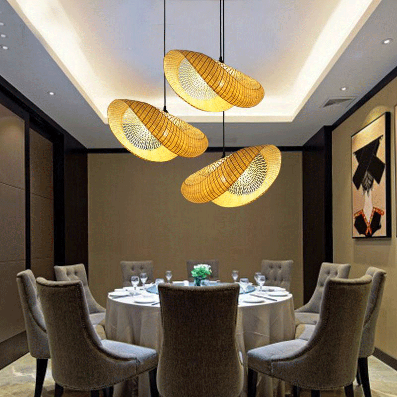 Bamboo Swirl Pendant Lamp By Artisan Living-2