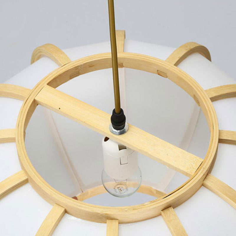 Bamboo PVC Lantern Lampshade Pendant Light By Artisan Living-12110-3