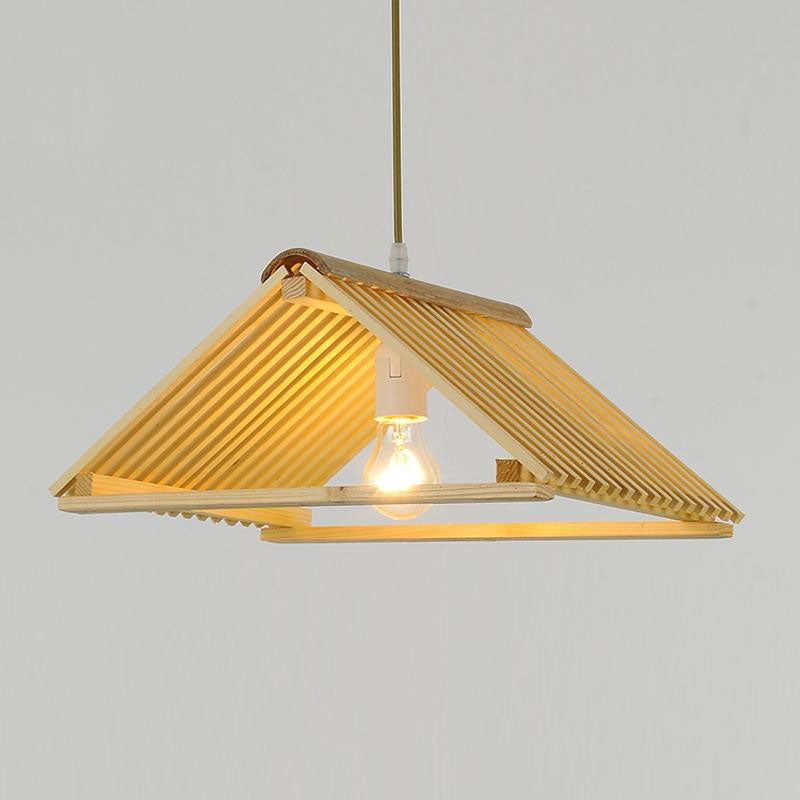 Bamboo Roof Shade Pendant Light By Artisan Living-3