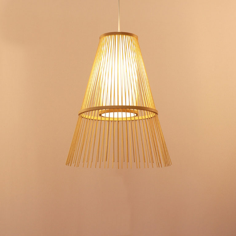Bamboo Umbrella Pendant Light By Artisan Living-3