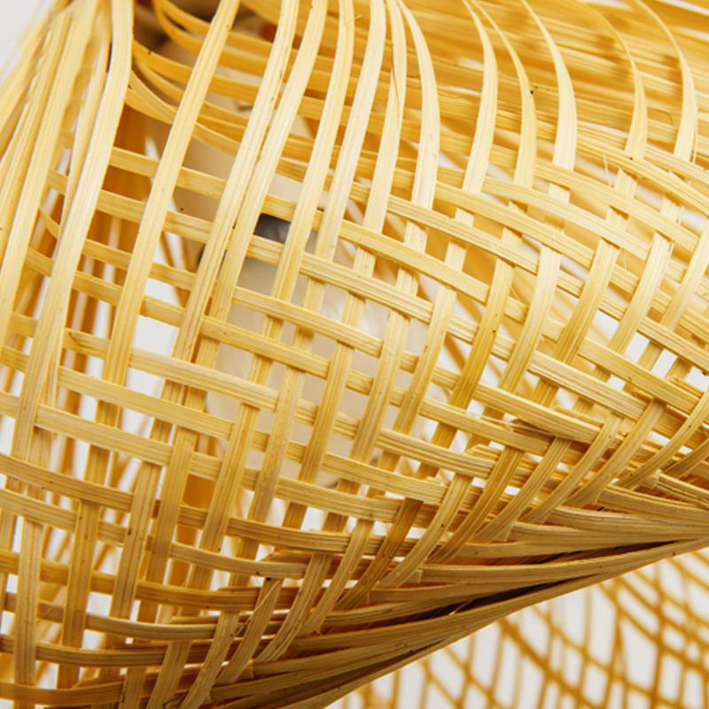 Bamboo Wicker Rattan Bag Shade Pendant Light By Artisan Living-2