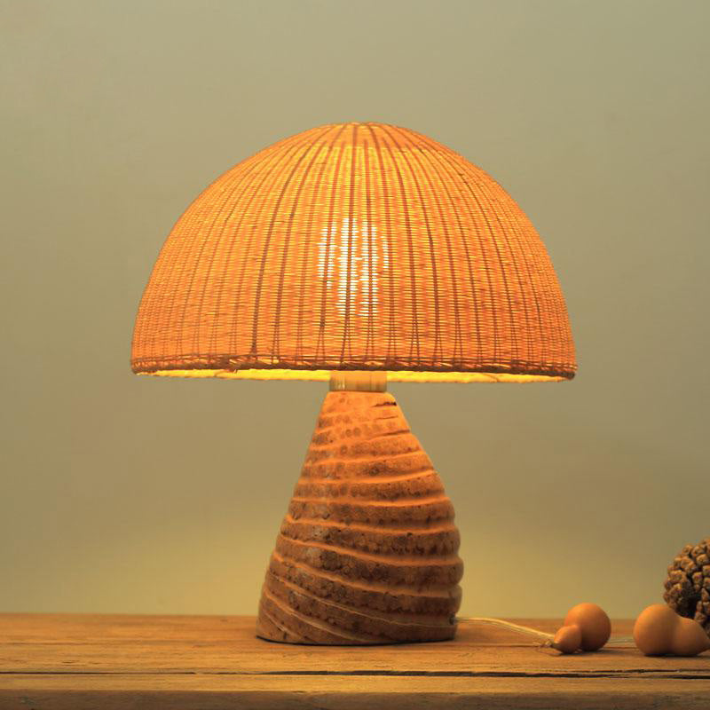 Bamboo Wicker Rattan Shade Table Lamp By Artisan Living-6