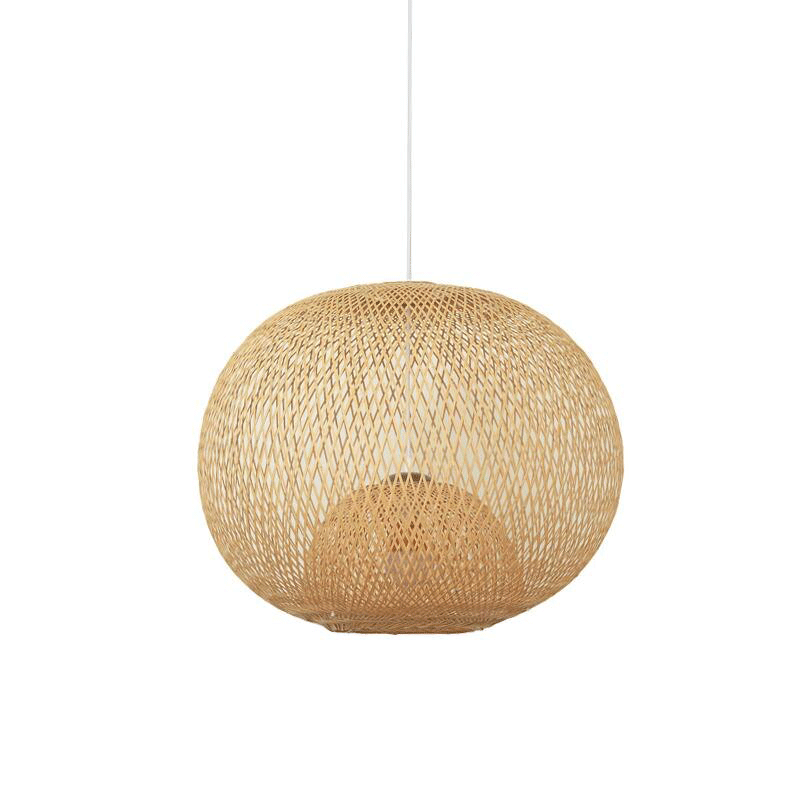 Bamboo Rattan Wicker Chandelier By Artisan Living-4