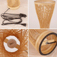 Bamboo Wicker Rattan Spire Vase Table Lamp by Artisan Living-3