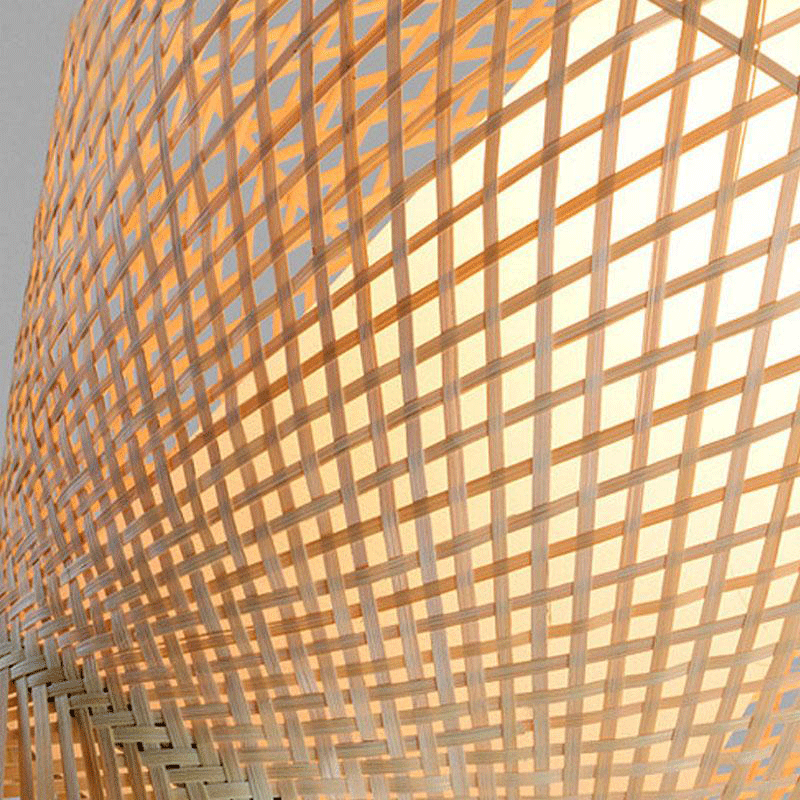 Bamboo Wicker Rattan Pendant Light By Artisan Living-5