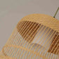 Bamboo Wicker Rattan Lampshade Birdcage Pendant Light By Artisan Living-2