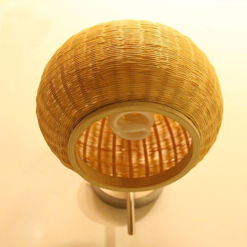 Bamboo Wicker Rattan Fruit Shade Wall Light By Artisan Living-5