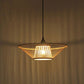 Round Bamboo Wicker Rattan Rod Pendant Light By Artisan Living-2